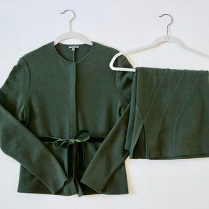 Vintage 90's Morgane Le Fay Wool Skirt + Jacket